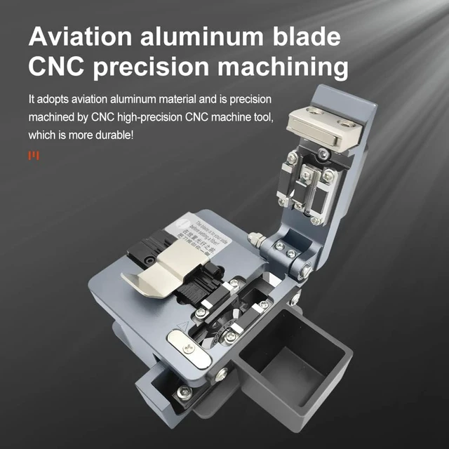 Alt view image 2 of 7 - TM20 Fiber Cleaver CNC Precision Machined Optical Fiber Cleaver with 24 Cleaving Spots & 48000 Cleaves, 3-in-1 Holder for 0.25mm 0.9mm 3.0mm, Auto-Return Fiber Cutter for FTTH Splicing