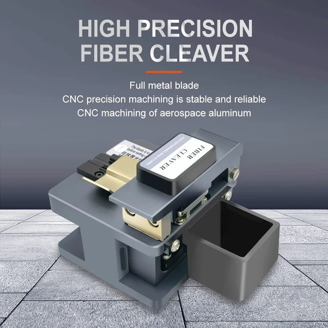 Alt view image 3 of 7 - TM20 Fiber Cleaver CNC Precision Machined Optical Fiber Cleaver with 24 Cleaving Spots & 48000 Cleaves, 3-in-1 Holder for 0.25mm 0.9mm 3.0mm, Auto-Return Fiber Cutter for FTTH Splicing