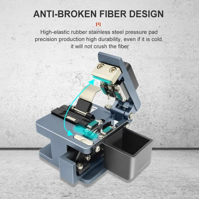 Alt view image 4 of 7 - TM20 Fiber Cleaver CNC Precision Machined Optical Fiber Cleaver with 24 Cleaving Spots & 48000 Cleaves, 3-in-1 Holder for 0.25mm 0.9mm 3.0mm, Auto-Return Fiber Cutter for FTTH Splicing