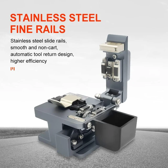 Alt view image 7 of 7 - TM20 Fiber Cleaver CNC Precision Machined Optical Fiber Cleaver with 24 Cleaving Spots & 48000 Cleaves, 3-in-1 Holder for 0.25mm 0.9mm 3.0mm, Auto-Return Fiber Cutter for FTTH Splicing