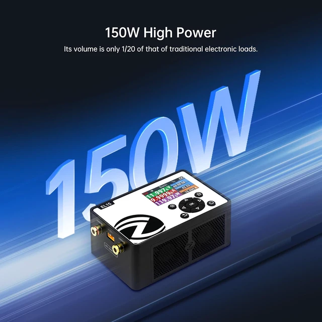 Alt view image 3 of 7 - EL15 DC Electronic Load 150W Battery Capacity Tester Mini Programmable Power Supply Checker Constant Current Voltage