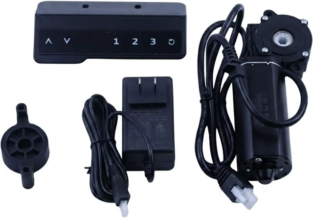 Alt view image 2 of 7 - Lift Table Motor, 24V Height Adjustable Desk Motor Kit with 6mm Hexagon Hole, Manual Control DC Electric Lift Motor for Standing Office Desk