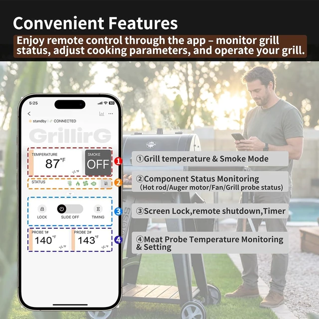 Alt view image 4 of 7 - WiFi PID Rectangular Controller for Pit Boss Grills Multi-Model Fit