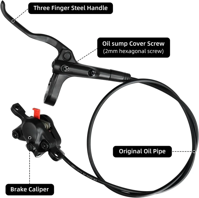 Alt view image 4 of 7 - MT200 MTB Hydraulic Disc Brake Set with RT26 180mm Rotors