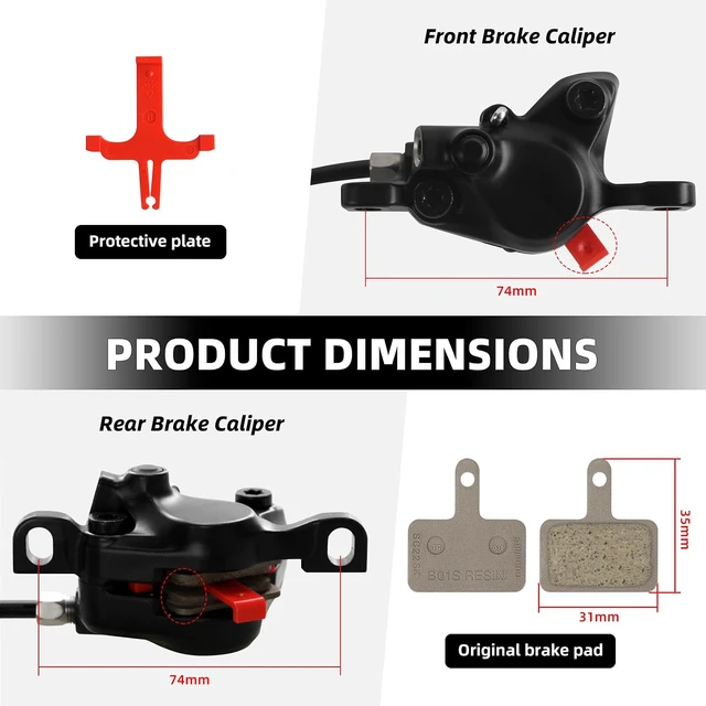 Alt view image 6 of 7 - MT200 MTB Hydraulic Disc Brake Set with RT26 180mm Rotors