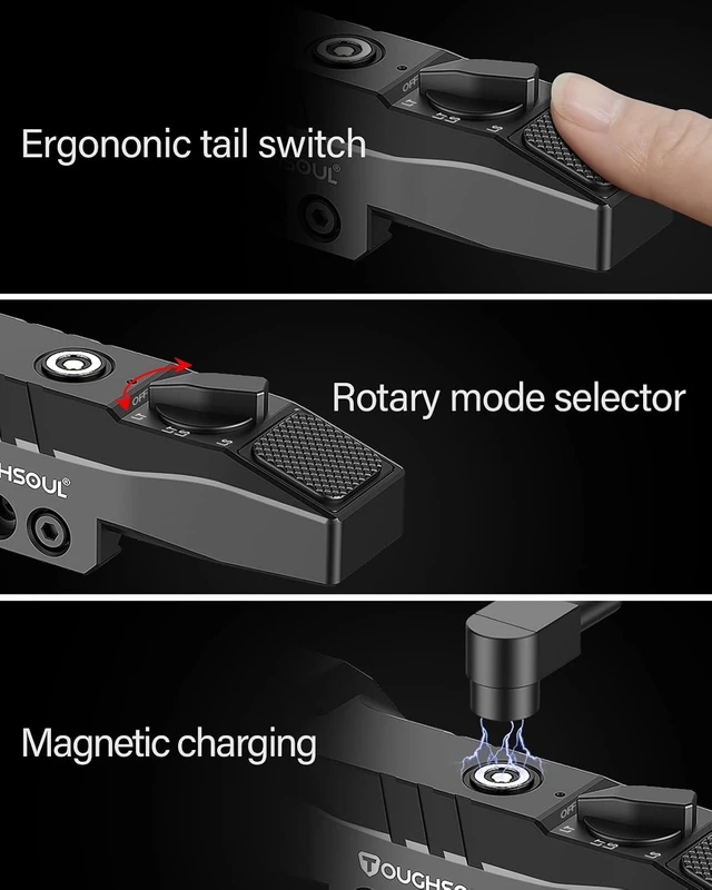 Alt view image 6 of 7 - Low Profile Mlok/Picatinny Mounted Tactical Flashlight Laser 4 in 1 Combo