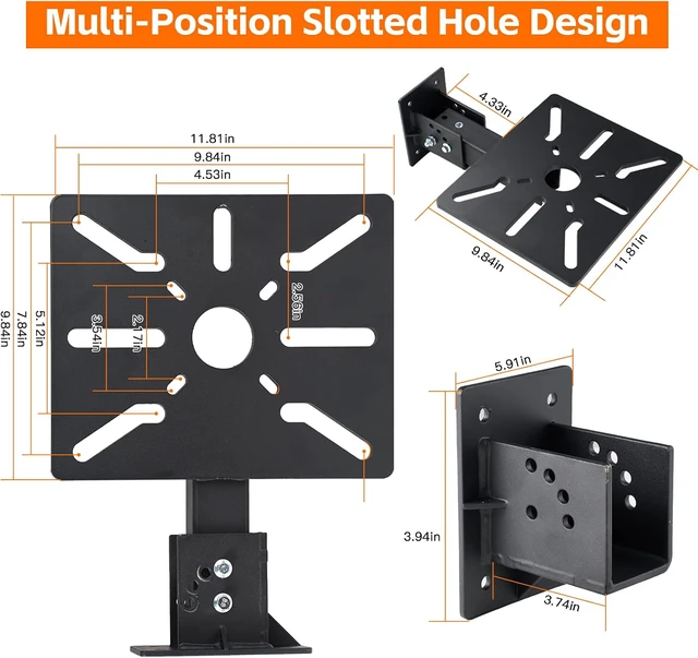 Alt view image 2 of 7 - Heavy Duty Bench Grinder Stand Mount Vise and Grinder, Wall and Table Mounting, Workbench Receiver Hitch Style Tool Mount, Grinder Stand Suitable for Grinders, Vises, Drill Press, etc