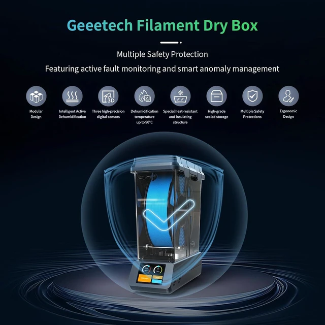 Alt view image 3 of 7 - Filament Dryer,Upgraded 150W PTC 3D Printer Filament Dryer Box