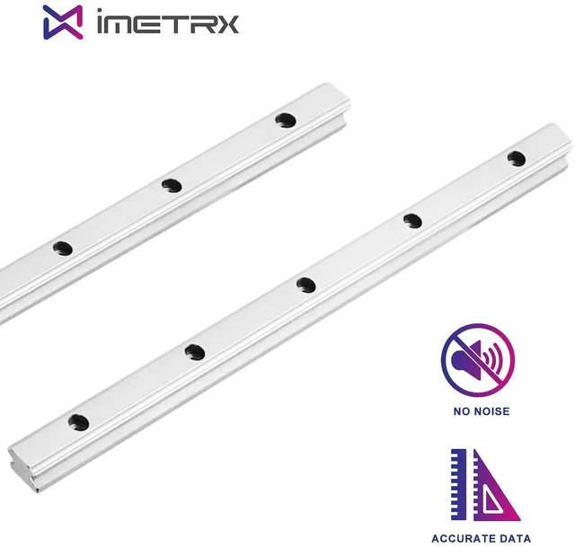 Alt view image 2 of 6 - HGR20 Linear Guide Rail Kit - 2 Pcs 1200mm Rails + 4 Pcs HGH20CA Bearing Blocks High Precision, Anti-Rust for 3D Printers, CNC Routers, Lathes & DIY Automated Machines