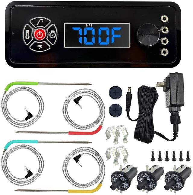 Main image of Replacement Non-WiFi Controller Combo Set for Masterbuilt Gravity Series 560/800/1050 Digital Charcoal Grill + Smoker Full Kit Includes Control Panel, 4 Meat Probes, 3 Door Switches & Power Adapter