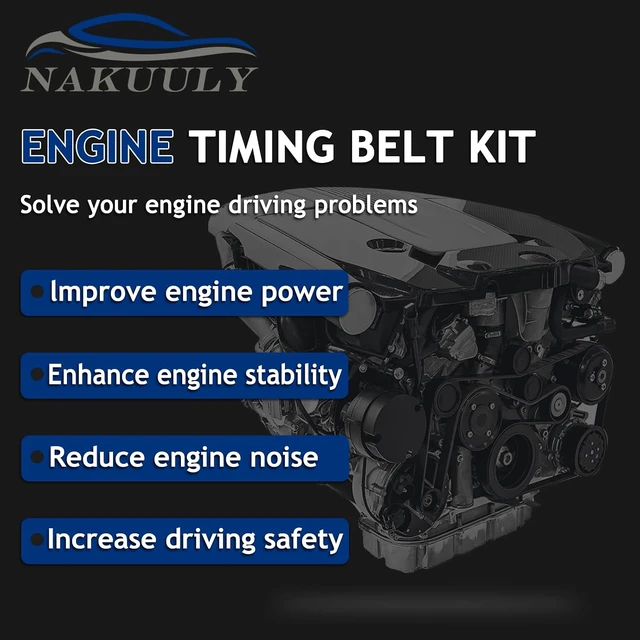 Alt view image 7 of 7 - Timing Belt Kit with Water Pump fits 2003-2018 Accord Pilot Ridgeline RDX