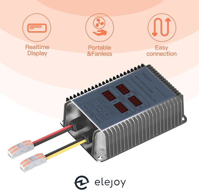 Alt view image 4 of 6 - 15A 400w MPPT Solar Charge Controller 24V-85V Step-Up Boost