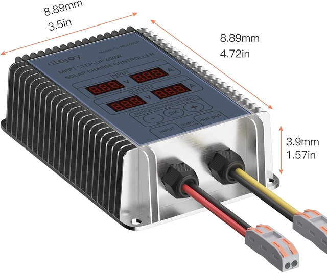 Alt view image 6 of 6 - 15A 400w MPPT Solar Charge Controller 24V-85V Step-Up Boost
