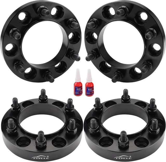 Main image of 6x5.5 Hubcentric Wheel Spacers 1 Inch 6x139.7mm with 12x1.5 Studs & 106mm Center Bore, Forged for Tacoma, 4Runner, Tundra, FJ, Sequoia, GX460 & GX470 (1995-2023)
