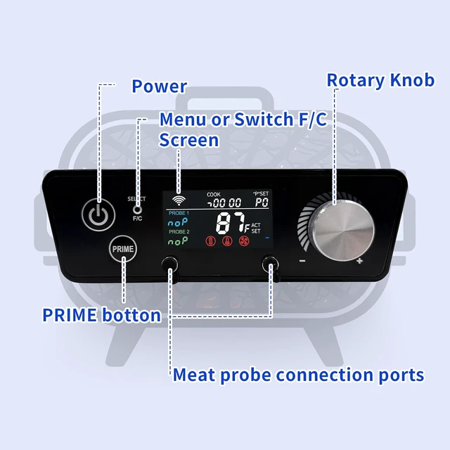 Alt view image 7 of 7 - WiFi Controller Replacement for Pit Boss Series 3/4 / 5/7 Vertical Pellet Smoker with Dual PID & App Control