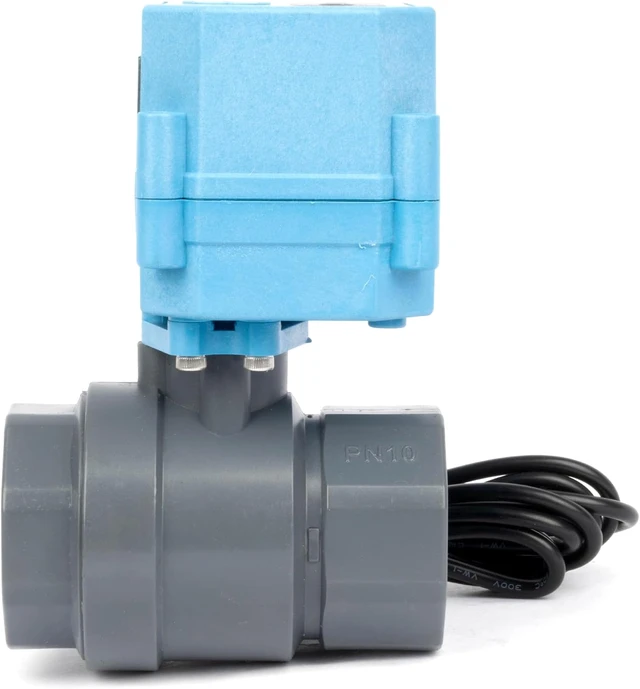 Alt view image 4 of 7 - WiFi Smart Motorized Ball Valve 1 inch NPT for Water Control & Irrigation, 2 Way PVC Electric Valve, USB Powered, LED Status Indicator, Flow Direction Window, Remote On/Off Control