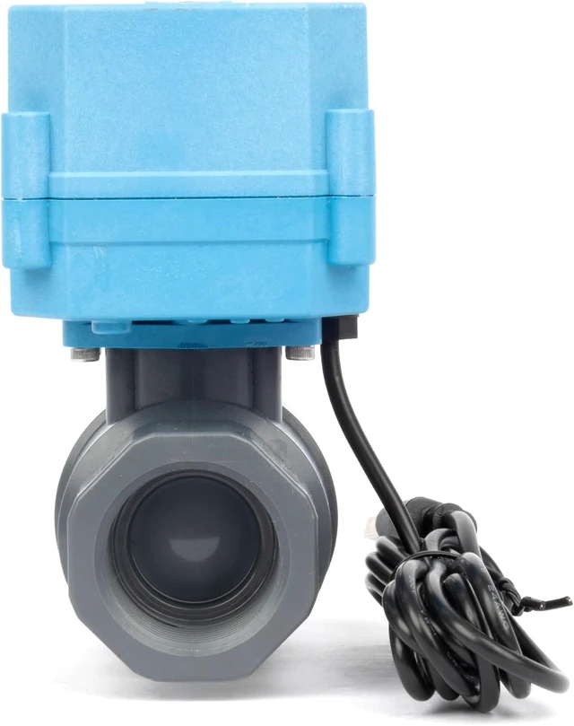 Alt view image 5 of 7 - WiFi Smart Motorized Ball Valve 1 inch NPT for Water Control & Irrigation, 2 Way PVC Electric Valve, USB Powered, LED Status Indicator, Flow Direction Window, Remote On/Off Control