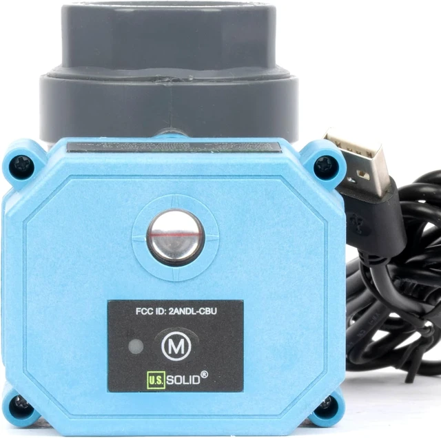 Alt view image 6 of 7 - WiFi Smart Motorized Ball Valve 1 inch NPT for Water Control & Irrigation, 2 Way PVC Electric Valve, USB Powered, LED Status Indicator, Flow Direction Window, Remote On/Off Control