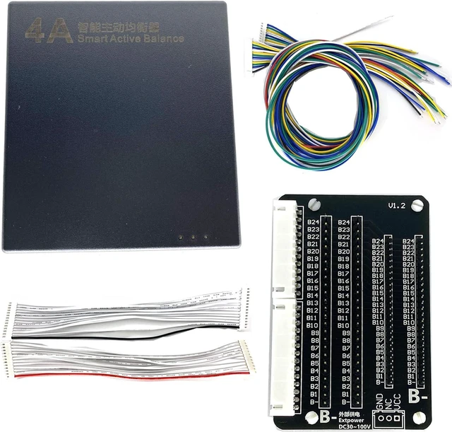 Alt view image 7 of 7 - 4A Active Equalizer 1mv Precision 8S 10S 14S 16S 20S 22S 24S 24V 48V Li-on Lifepo4 LTO Lithium Battery Capacitor Balancer with Docking Adapter