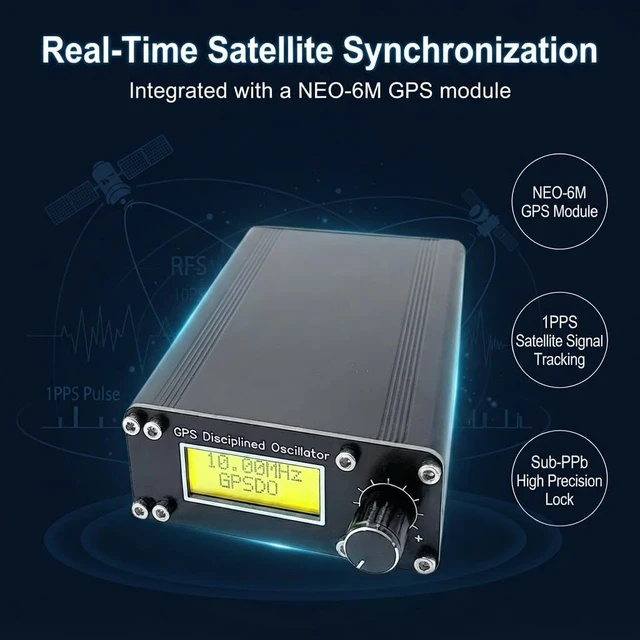 Alt view image 2 of 7 - GPSDO Disciplined Oscillator, NEO-6M, ±0.001Hz High Precision