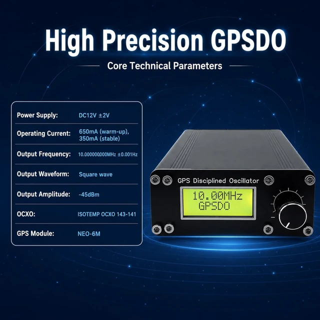 Alt view image 3 of 7 - GPSDO Disciplined Oscillator, NEO-6M, ±0.001Hz High Precision