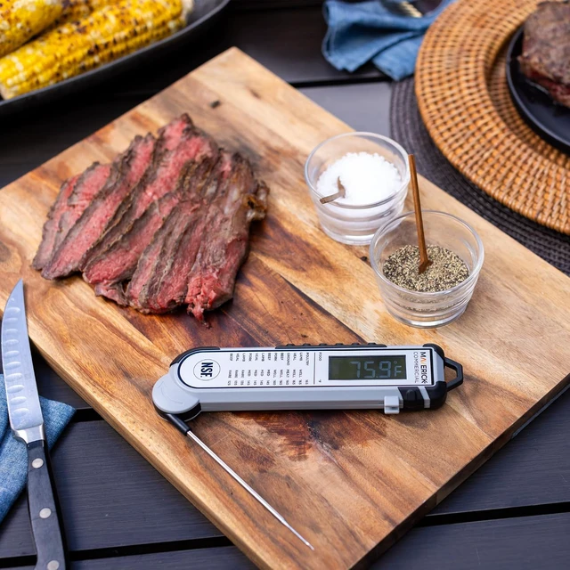 Alt view image 4 of 5 - ProTemp Digital Meat Thermometer PT100BBQ, Instant Read with Backlit Display, Oven Safe, Calibration Feature, Grill, Smoker & BBQ Temperature Probe