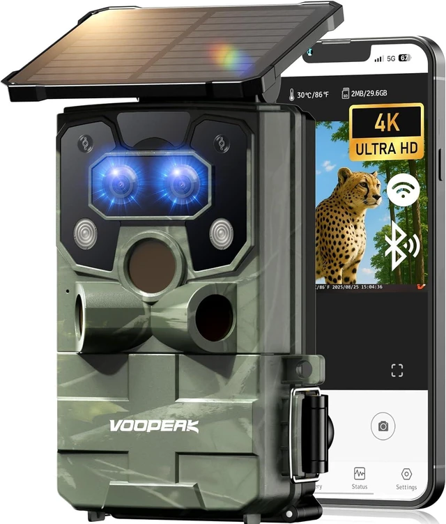 Main image of WiFi Trail Camera 4K Game Camera Starlight Night Vision Dual Lens