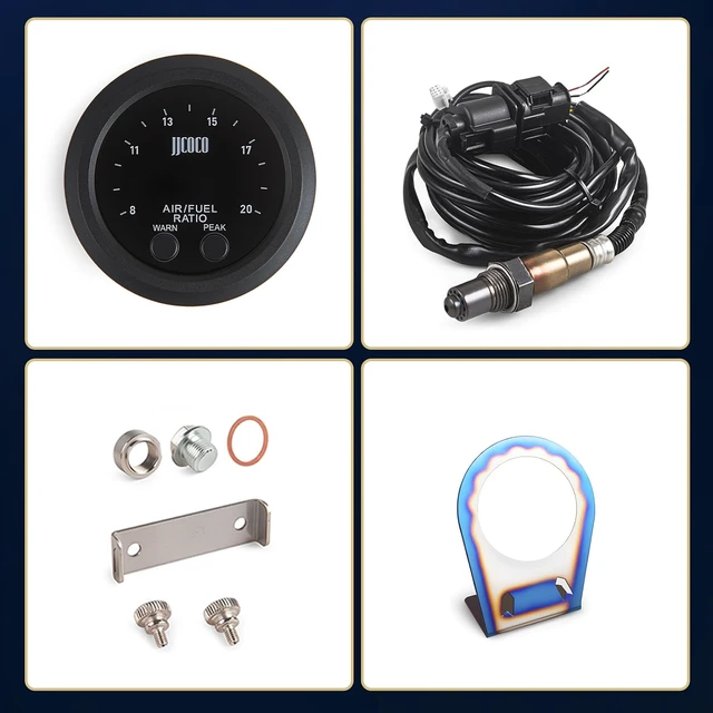 Alt view image 6 of 6 - Wideband UEGO Air/Fuel Ratio AFR Gauge Kit, Universal