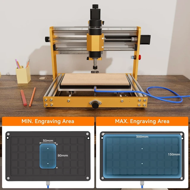 Alt view image 7 of 7 - 3018 Vacuum Table for CNC Series 3018 Pro Max, 3018 Pro Ultra, Workholding Suction Table Set for Engraving and Milling. Area: 300x180x15mm