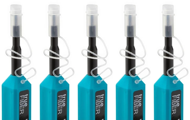 Main image of Fiber Optic Dual Position Pen Click Cleaner, SC/ST/FC, 800+ Cleans, UPC/ Connector Ferrules, 2.50mm, 5 Pack