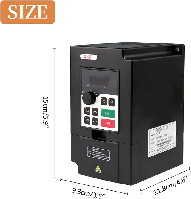 Alt view image 2 of 7 - 2.2KW 380V 3HP 5A AC VFD Converter Single to 3 Phase Inverter
