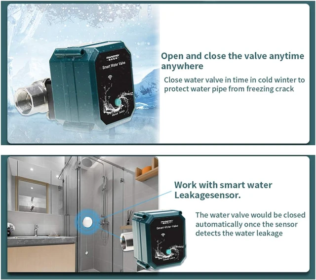 Alt view image 6 of 7 - DN15 Smart Water Valve WiFi Remote Control Faucet Timer 1/2" Hose