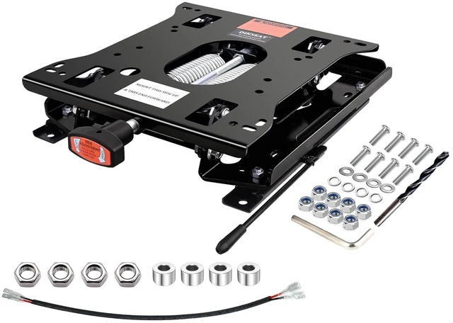 Main image of Universal Seat Suspension Kit with Seat Sliding Rail, Low Profile Heavy-Duty for Zero Turn Lawn Mower Tractor, Skid Steer, Forklift, Bulldozer, Compatible with Most Zero Turn Mowers - 1 Year Warranty