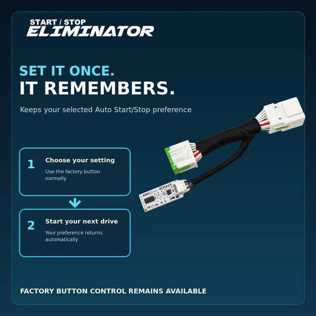 Alt view image 3 of 6 - 4D Tech Auto Start Stop Eliminator for 2021-2026 Ford F150