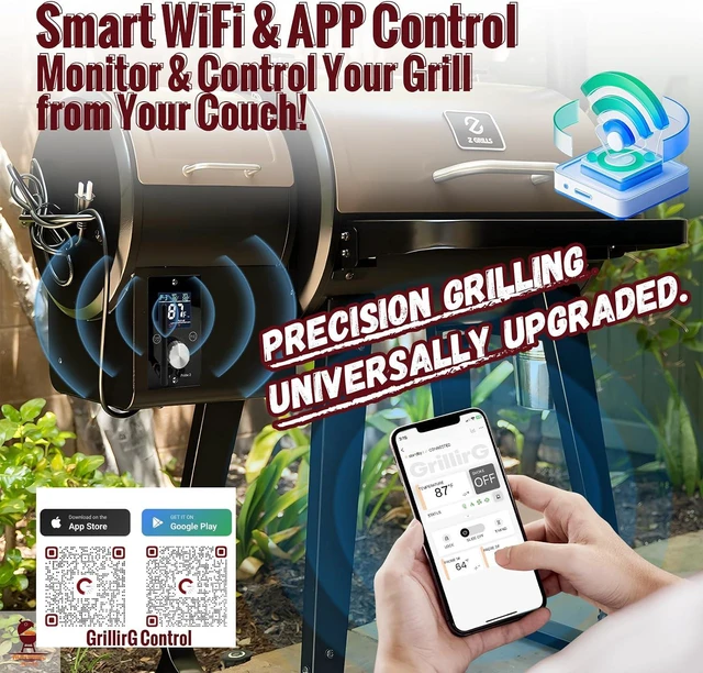 Alt view image 2 of 7 - Universal WiFi PID Controller Kit with Grill RTD Probe