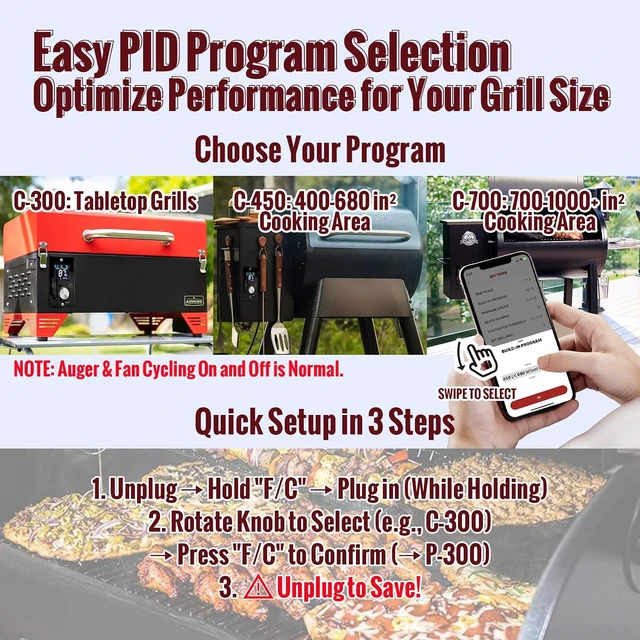 Alt view image 7 of 7 - Universal WiFi PID Controller Kit with Grill RTD Probe