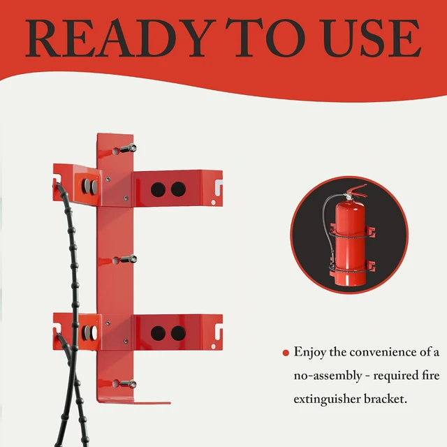 Alt view image 6 of 6 - 4-Pack Universal Fire Extinguisher Mount Bracket, 10 lb Extinguishers