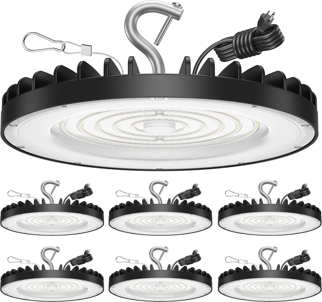 Main image of 6 Pack UFO High Bay Led Shop Lights 150W, 5000K ETL, Plug&Play