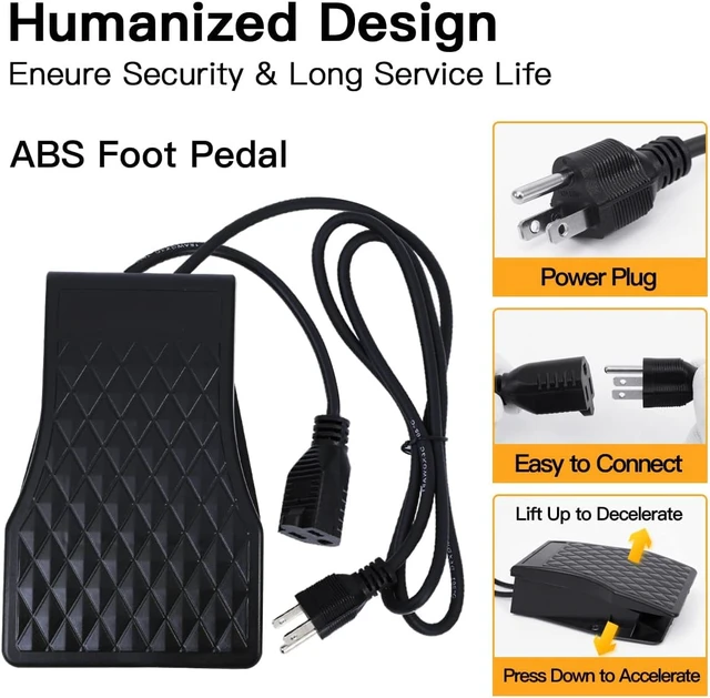 Alt view image 5 of 7 - 1000W 30000RPM Electric Flex Shaft Rotary Tool Foot Pedal Control Flex Shaft Hanging Grinder Carver Can Forward-Reverse Rotation, Multi-function Kit with Accessories for Carve-Buffing Diy Craft work