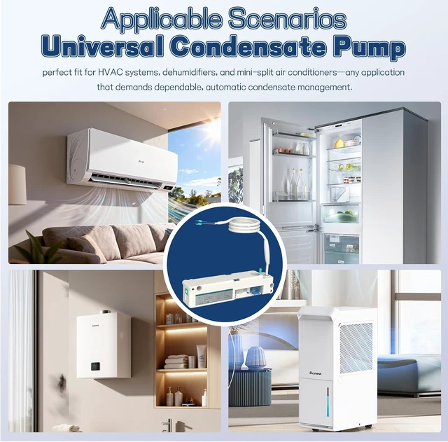 Alt view image 7 of 7 - Mini Split Condensate Pump, Highly Efficient and Silent Operation
