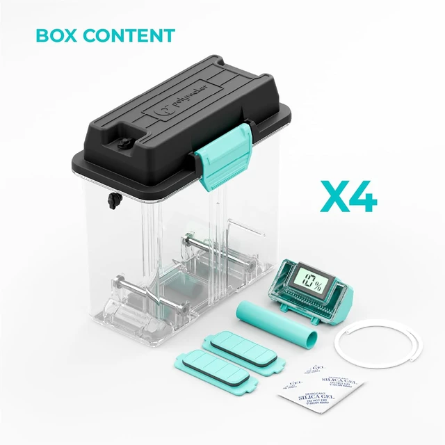 Alt view image 5 of 5 - Polydryer Filament Storage Box for 1kg PA Nylon PLA PETG, 4-Pack