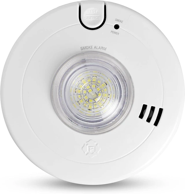 Main image of Hardwire Smoke Alarm with 10-Year Battery Backup & LED Light