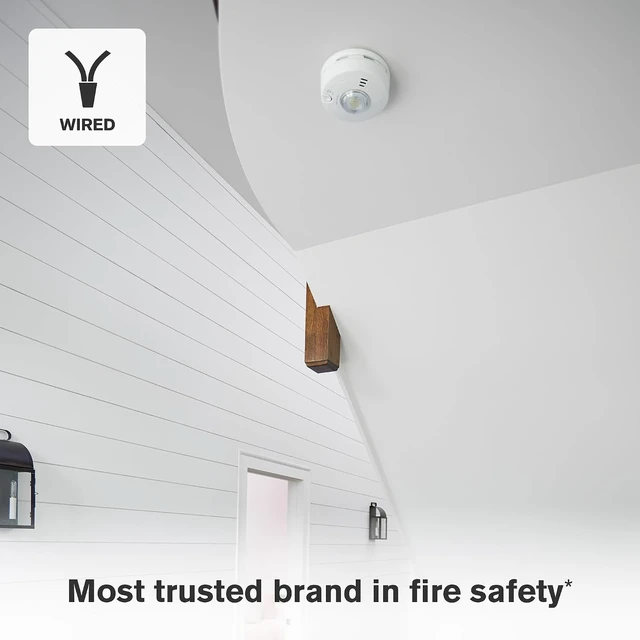 Alt view image 4 of 6 - Hardwire Smoke Alarm with 10-Year Battery Backup & LED Light