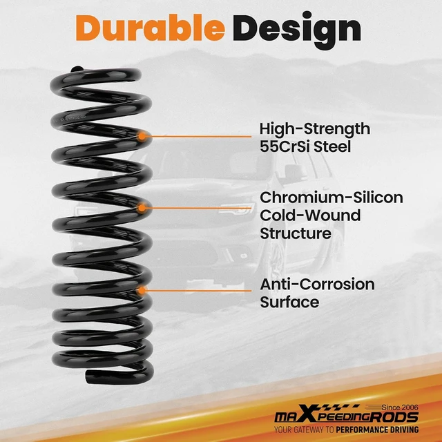 Alt view image 3 of 7 - 1.5" Front Leveling Lift Spring for Ford F150/Bronco 80-96