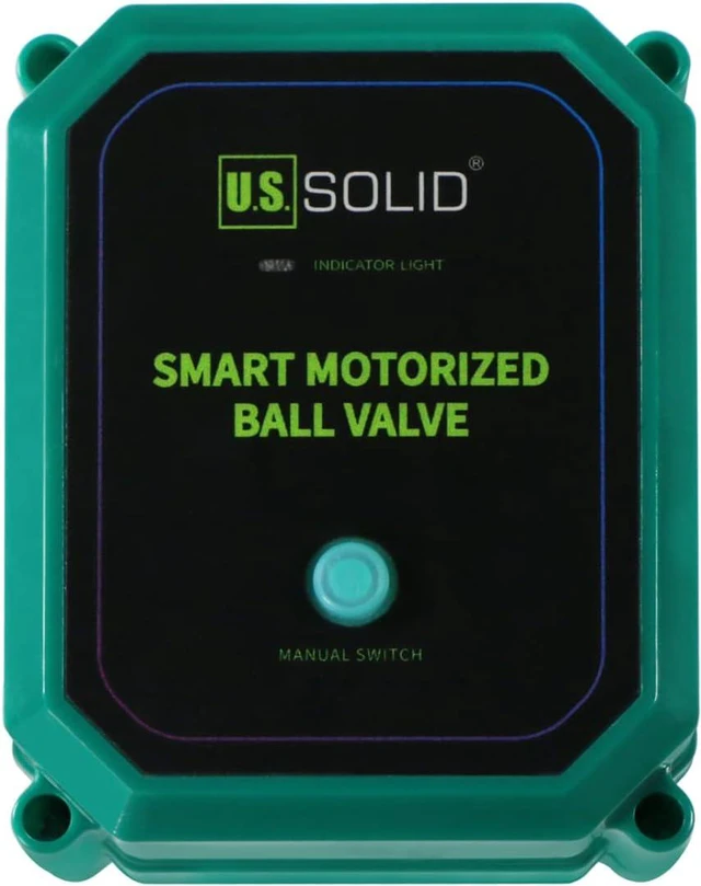 Alt view image 5 of 7 - 1" Smart Motorized Ball Valve - Remote App Mobile Control NSF Certified 304SS Electrical Ball Valve with Manual Switch, 5V DC USB Connection