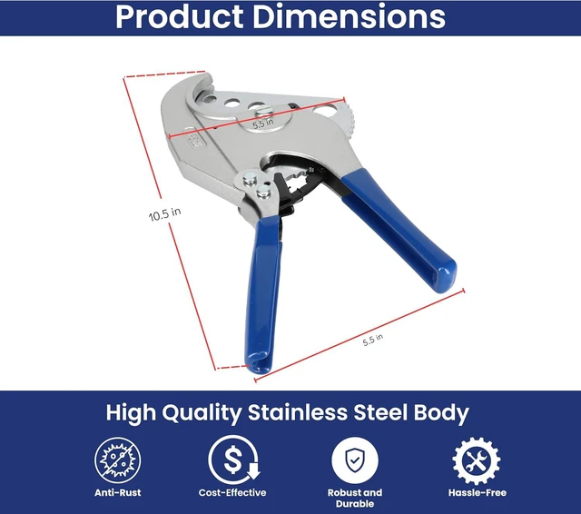 Alt view image 4 of 7 - Ratcheting Pipe Cutter Tool for Rigid Tubing up to 2"