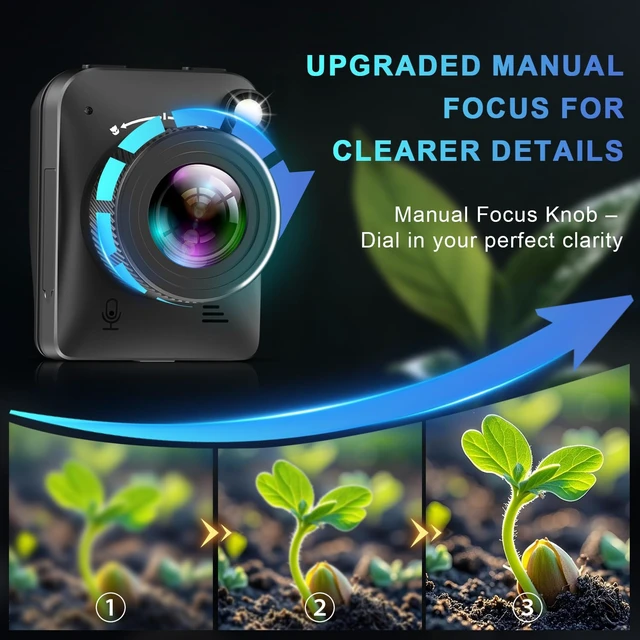 Alt view image 2 of 7 - 2026 Upgraded 4K Time Lapse Camera Outdoor Construction Plant Weather Life, Manual Focus, IP66 Waterproof, 6 Month Battery Life, 32GB TF Card Included