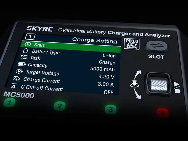 Alt view image 3 of 7 - MC5000 Cylindrical Battery Charger and Analyzer MAXBUSTER Versatile Precise for Li-ion, Li-ion HV, LiFePO4, NiMH, NiCd, NiZn, RAM, LTO Na-ion Cylindrical Batteries This Powerhouse Handles Them All.