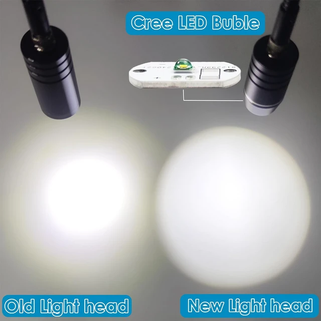Alt view image 2 of 6 - Microscope Light 6W 6500K Dual Gooseneck Spotlight with Adjustable Lights Microscope 64 LED Ring Illuminator Source for Industrial Digital Stereo Microscope Camera, PCB Repair, Soldering