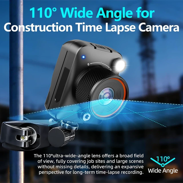 Alt view image 5 of 7 - Time Lapse Camera,1296P FHD MP4 Video&48MP, Outdoor IP66 Waterproof Timelapse Camera,Captures Plant Growth,Records Garden & Construction,Tracks Weather,6-Month Battery Life,Includes 32GB TF Card